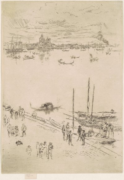 अपराइट वेनिस, 1879-1880। द्वारा जेम्स एबॉट मैकनील व्हिस्लर