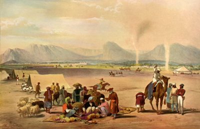 कंधार शहर दक्षिण की ओर से बाबा वली पर्वत की ओर देखता है, c1840, 1901। द्वारा जेम्स एटकिंसन