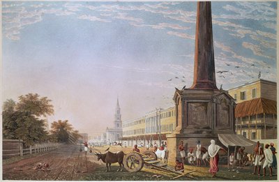 रॉबर्ट हैवेल, पब द्वारा उत्कीर्ण लेखिका इमारतें, कलकत्ता। 1824 द्वारा फ्रेजर के बाद जेम्स बैली