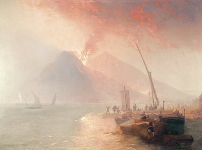 माउंट विसूवियस का विस्फोट, 1856 द्वारा जेम्स बेकर पाइन