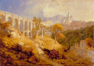 रोम, 1866 के पास एरिकिया में एक्वाडक्ट द्वारा जेम्स बेकर पाइन