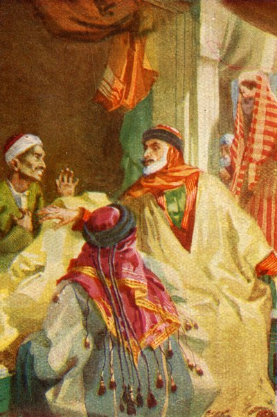 'एक फिलिस्तीन बाज़ार - ल्यूक xxii। 36', c1924। निर्माता: जेम्स क्लार्क, हेनरी ए हार्पर। द्वारा जेम्स क्लार्क, हेनरी ए हार्पर