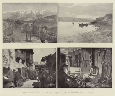 कैसर की पवित्र भूमि की यात्रा, उसके मार्ग के हित दृश्य द्वारा जेम्स क्लार्क