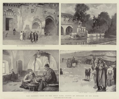 कैसर की पवित्र भूमि की यात्रा, उसके मार्ग के हित दृश्य द्वारा James Clark
