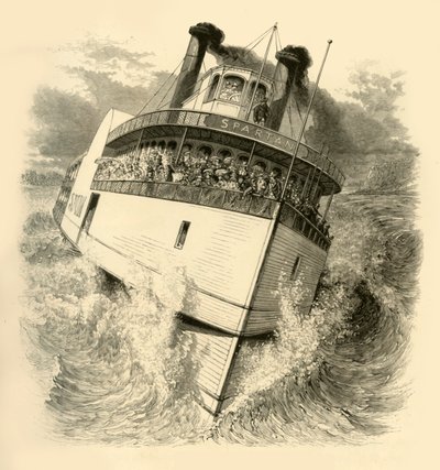 रैपिड्स में प्रवेश, 1874। द्वारा जेम्स डेविड स्माइली