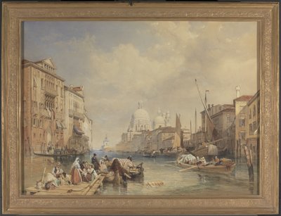 ग्रांड कैनाल, वेनिस, 1835 (wc, bodycolour, pen, ink und pencil on paper) द्वारा जेम्स डफ़िल्ड हार्डिंग