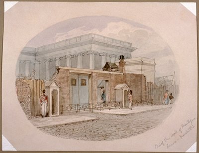 मोंटेग हाउस की दीवार, ब्रिटिश संग्रहालय, लंदन, 1852 द्वारा जेम्स फाइंडले