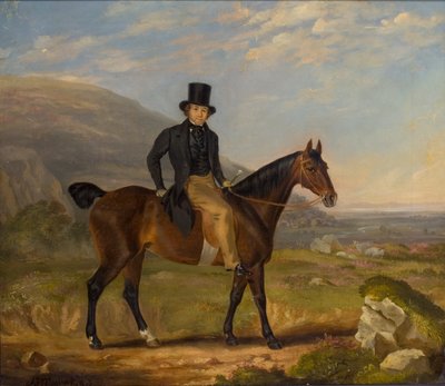 जेंटलमैन ऑन हॉर्सबैक, 1843 द्वारा जेम्स फ्लेविट मुललॉक