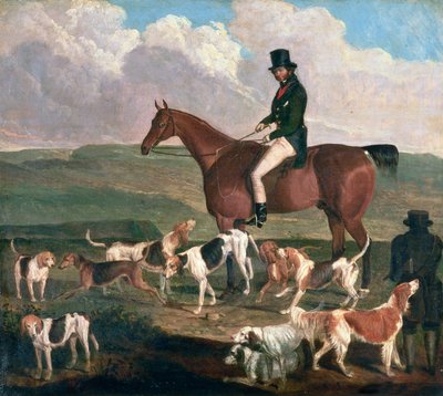 टॉम लेवेलिन ब्रूवर अपने घोड़े पर, &39;द डॉक्टर&39;, सी .1845 द्वारा James Flewitt Mullock