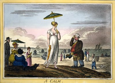 एक शांत, पब। एच हम्फ्रे, लंदन, 1810 (हाथ से सजी रंग की नक्काशी) द्वारा जेम्स गिलियरे