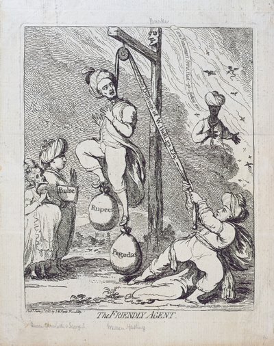 द फ्रेंडली एजेंट, 1787 में SW Fores द्वारा प्रकाशित द्वारा जेम्स गिलियरे