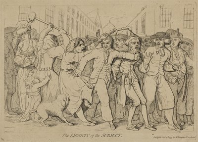 द लिबर्टी ऑफ द सब्जेक्ट, 15 अक्टूबर, 1779 को प्रकाशित हुआ द्वारा जेम्स गिलियरे