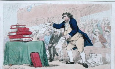 द वर्ड ईटर, 1788 में SW Fores द्वारा प्रकाशित (हाथ से रंगी हुई नक़्क़ाशी) द्वारा जेम्स गिलियरे