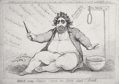 1793 में SW Fores द्वारा प्रकाशित किस तरह से Shall I Turn Me, How Shall I Decide प्रकाशित हुआ द्वारा जेम्स गिलियरे