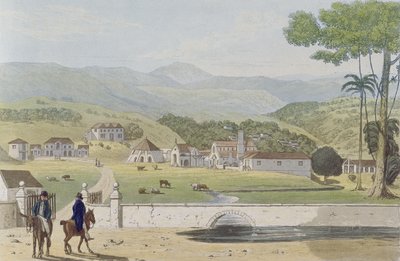 1824 में फील्डिंग, जमैका के एक सुरम्य दौरे, सेंट जेम्स, मॉन्टपेलियर एस्टेट्स द्वारा जेम्स हकीविल