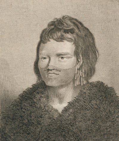 ए नेटिव ऑफ सैंडविच साउंड, 1784। द्वारा जेम्स हीथ