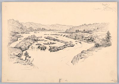 रिवर रैपिड्स, वाशिंगटन बोर्ड ऑफ ट्रेड डिनर के लिए डिज़ाइन, 13 मई, 1908 द्वारा जेम्स हेनरी मोजर