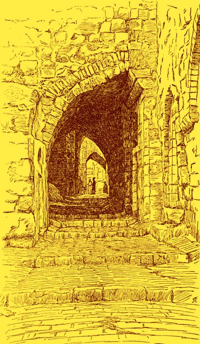 जेरूसलम गली का पुराना शहर - बाइबिल द्वारा जेम्स जैक्स जोसेफ (बाद में) टिसॉट