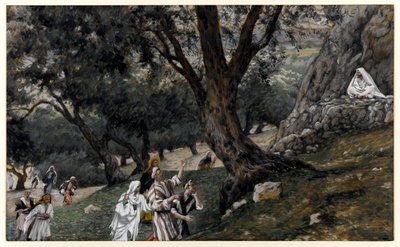 जीसस डेजर्ट प्लेस में चले गए, द लाइफ ऑफ क्राइस्ट के लिए चित्रण, c.1884-96 (wc & gouache on paperboard) द्वारा जेम्स जैक्स जोसेफ टिसोट