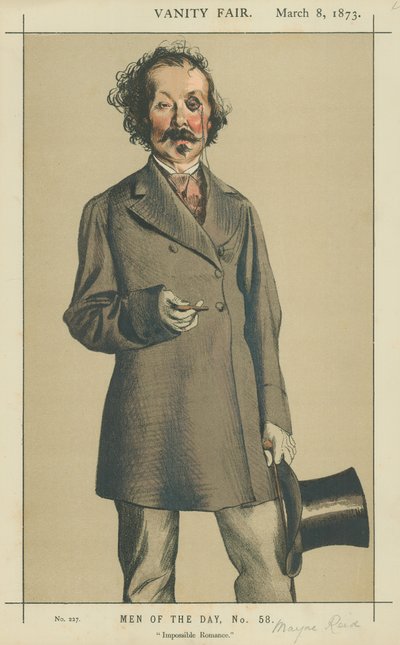 श्री टैलबोट मेयेन रीड, असंभव रोमांस, 8 मार्च 1873, वैनिटी फेयर कार्टून द्वारा जेम्स जैक्स जोसेफ टिसोट