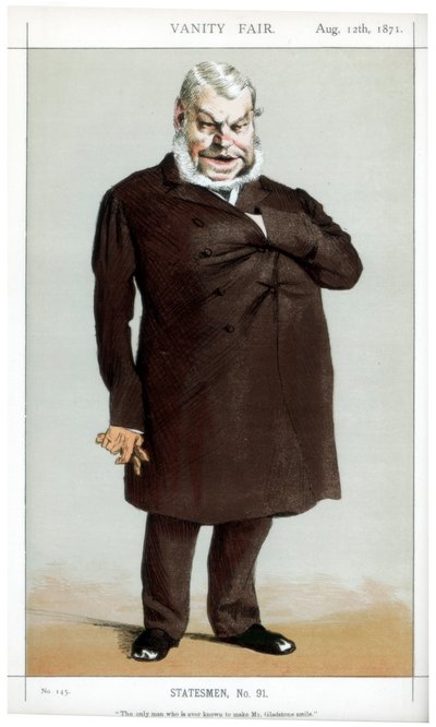 एकमात्र व्यक्ति जो कभी श्री ग्लैडस्टोन मुस्कान, 1871 बनाने के लिए जाना जाता है द्वारा जेम्स जैक्स जोसेफ टिसोट