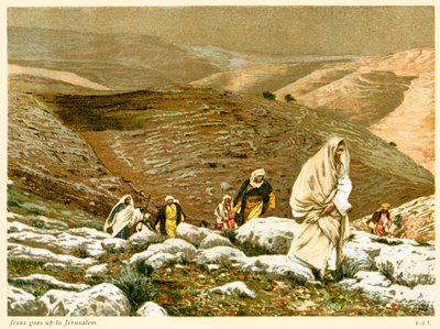 यीशु यरूशलेम तक चला गया - सेंट जॉन, बाइबिल द्वारा टिसोट के बाद जेम्स जैक्स जोसेफ