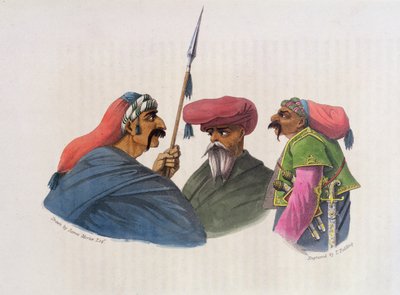 थियोडोर हा फील्डिंग (1781-1851) 1818 द्वारा उत्कीर्ण dish ए सेकंड जर्नी फ्रॉम पर्शिया, १&39;१०-१६ ’के कर्टन चीफ द्वारा जेम्स जस्टिनियन मोरियर