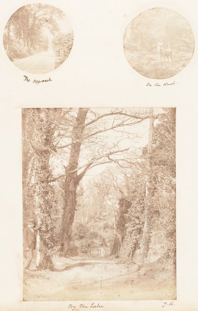द एप्रोच, इन द वुड, बाय द लेक, 1853-56। द्वारा जेम्स नाइट