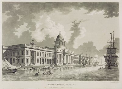 कस्टम हाउस, डबलिन, 1792 द्वारा जेम्स माल्टन