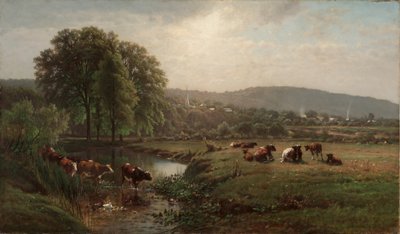 न्यू इंग्लैंड, 1873 में सुबह। द्वारा जेम्स मैकडॉगल हार्ट