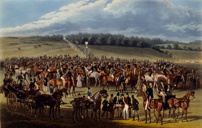 बेटिंग पोस्ट, चार्ल्स हंट द्वारा बनाया गया प्रिंट, 1836 (एक्वाटिंट) द्वारा जेम्स पोलार्ड