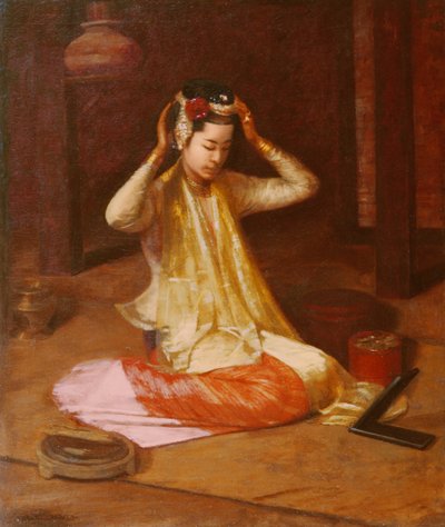 एक बर्मी डांसर, c.1920 द्वारा James Raeburn Middleton