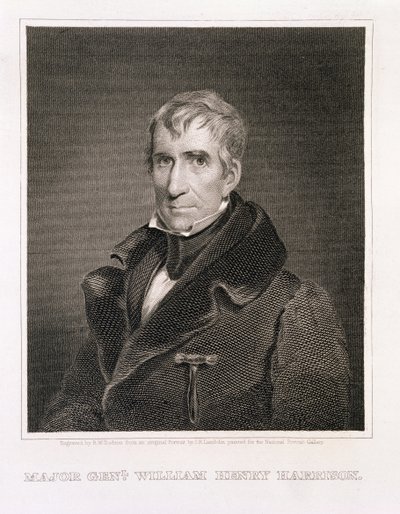 रिचर्ड डब्ल्यू डोडसन (1812-67) द्वारा उत्कीर्ण मेजर जनरल विलियम हेनरी हैरिसन द्वारा जेम्स रीड लैंबिन