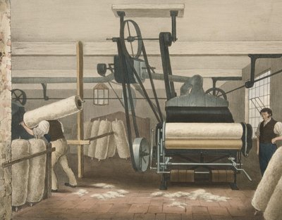 लैप फ्रेम, कॉटन नंबर 3 की प्रगति, पब। 1840 द्वारा जेम्स रिचर्ड बारफुट