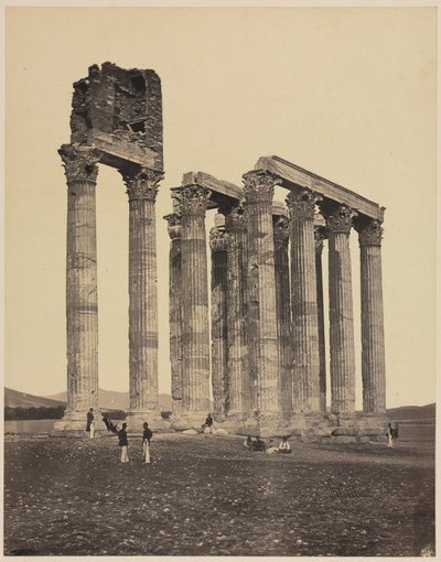 जूपिटर ओलंपियस का मंदिर, सी। 1853। द्वारा जेम्स रॉबर्टसन