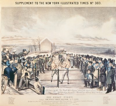 टॉम हैर और यांकी सुलिवन, 1849 के बीच की महान लड़ाई द्वारा जेम्स एस। बैली