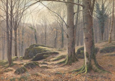 ए विंटर मॉर्निंग, होर फ्रॉस्ट मेलिंग, 1885-1894 द्वारा जेम्स थॉमस वत्स