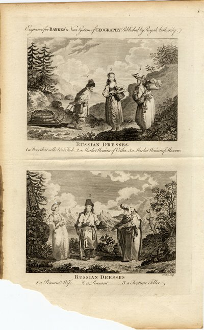 रूसी कपड़े, सीए 1775 द्वारा जेम्स टके