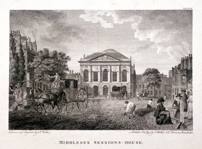क्लेरकेनवेल ग्रीन, फिन्सबरी, लंदन, 1796 द्वारा जेम्स वॉकर