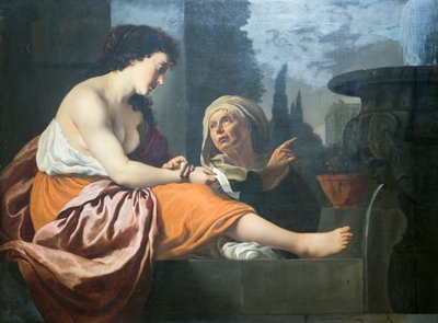 बाथशेबा अपने स्नानागार में द्वारा जान गेरिट्ज़। वैन ब्रोंकोहर्स्ट