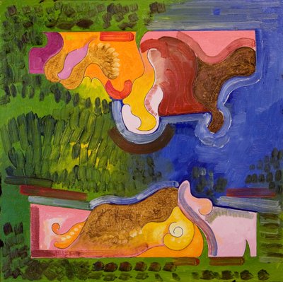 जीव विज्ञान में एक पाठ, 2006 (लकड़ी पर तेल) द्वारा जान ग्रोनबर्ग