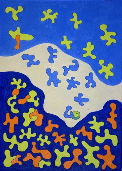 शावर परदा, 2010 (कैनवास पर तेल) द्वारा जान ग्रोनबर्ग