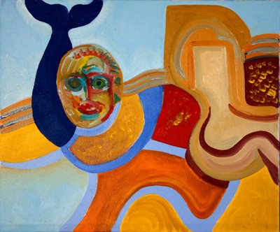 डॉल्फिन का हत्यारा, 2009 (कैनवास पर तेल) द्वारा जान ग्रोनबर्ग