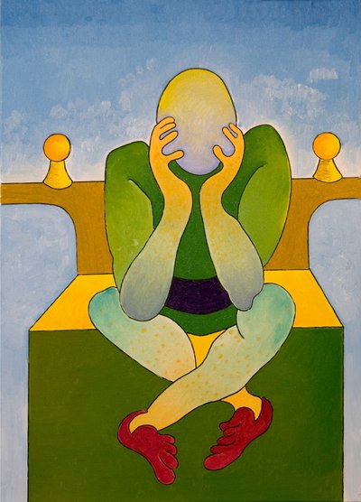 सभी मेंढकों का राजा, 2007 (कैनवास पर तेल) द्वारा जान ग्रोनबर्ग