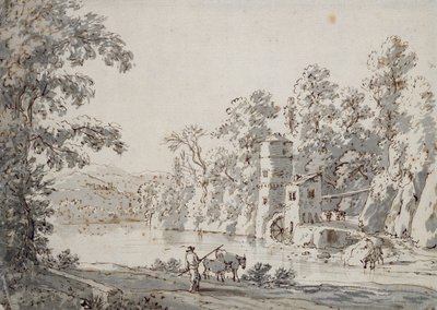 फोर्ड द्वारा वॉटरमेल (कलम और भूरे रंग की स्याही और कागज पर ग्रे वॉश) द्वारा जन हैकर