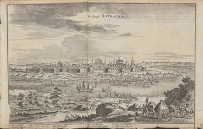 एस्ट्राखान फ्रॉम: थ्री सिग्नेचर जर्नी, 1675 द्वारा जन जाँज। Struys