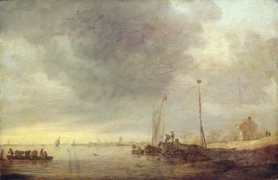 नदी और नौका के साथ लैंडस्केप, 1646 द्वारा Jan Josephsz van Goyen