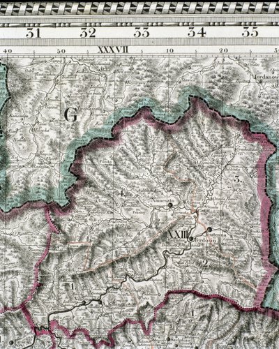 हंगरी के राज्य का नक्शा, गॉडफ्रीड द्वारा मुद्रित द्वारा जन लिप्सकी