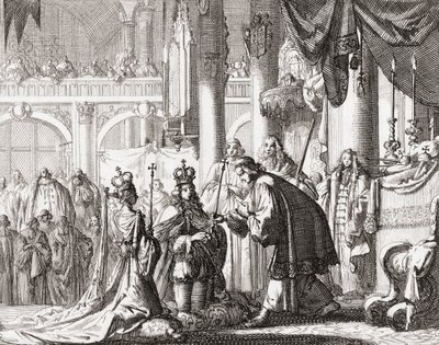 किंग विलियम III और क्वीन मैरी II का राज्याभिषेक, 11 अप्रैल द्वारा जान लुइकेन