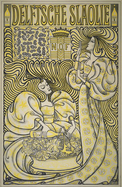 डेल्फ़्ट सलाद ऑयल, 1894 के लिए पोस्टर द्वारा जान तूरोप